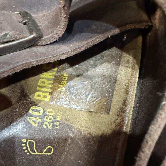 Birkenstock Zurich Size 40 W9/M7 Color Brown Upper Leather Sandals - Picture 8 of 8